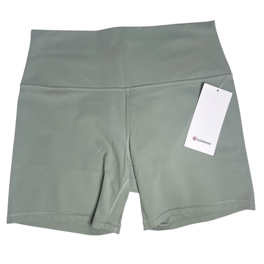 Lululemon Align HR Short 6” Fog Green NWT Size 14